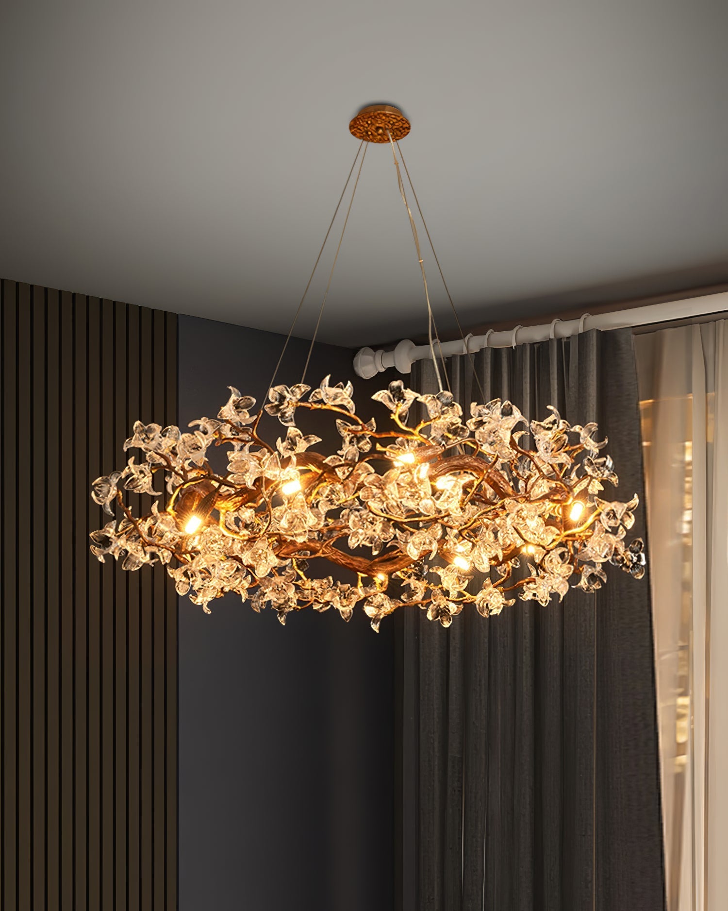 Flora Hibiscus Flower Chandelier