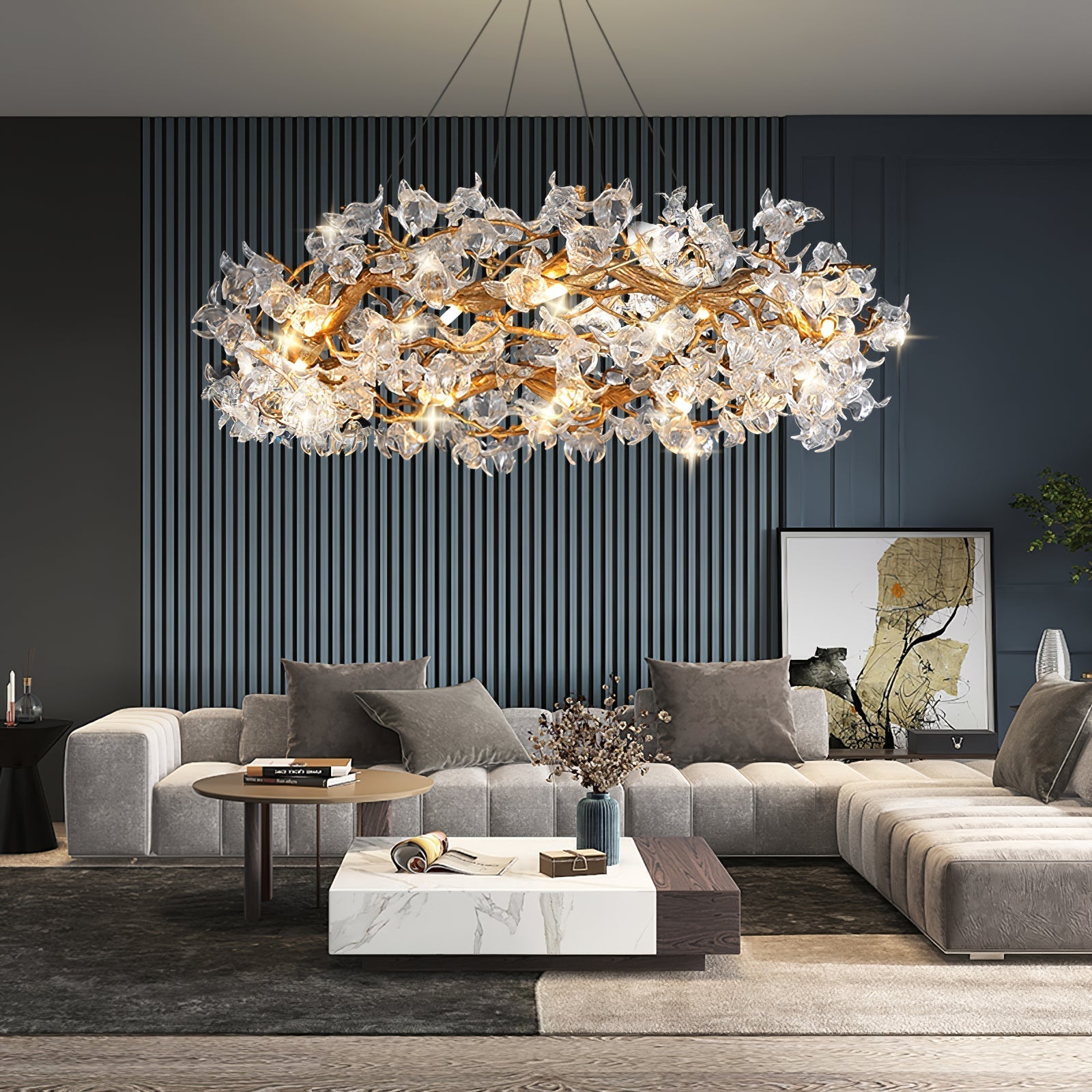 Flora Hibiscus Flower Chandelier