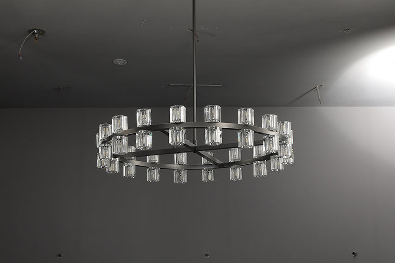 Arcachon 2 Tierd Round Chandelier 60"