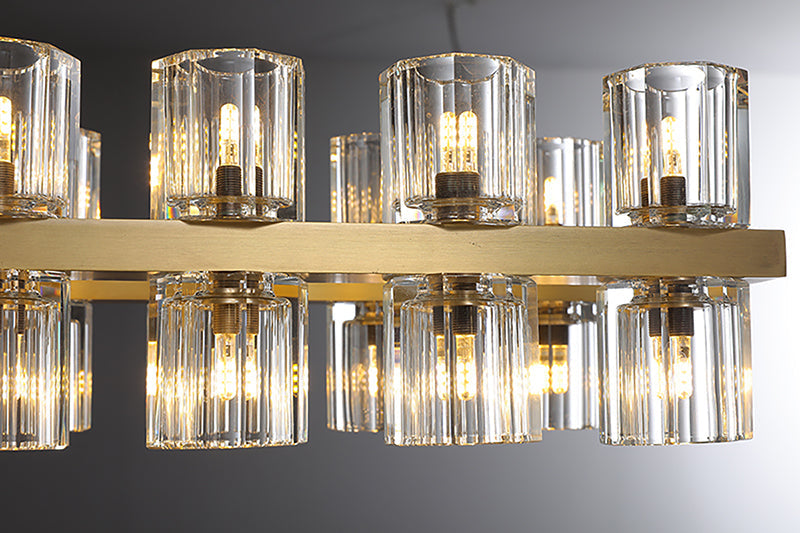 Arcachon 2 Tierd Round Chandelier 60"