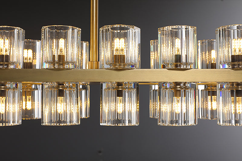 Arcachon 2 Tierd Round Chandelier 60"