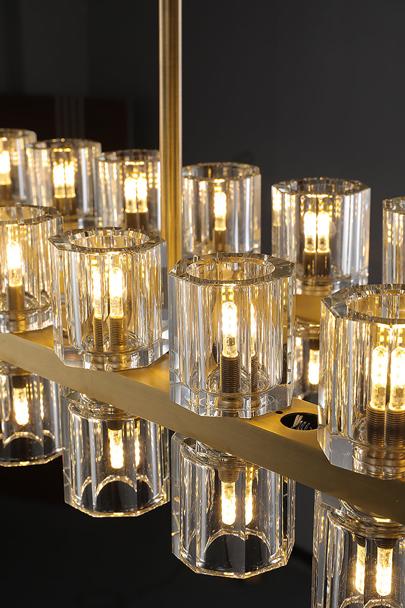 Arcachon 2 Tierd Round Chandelier 60"