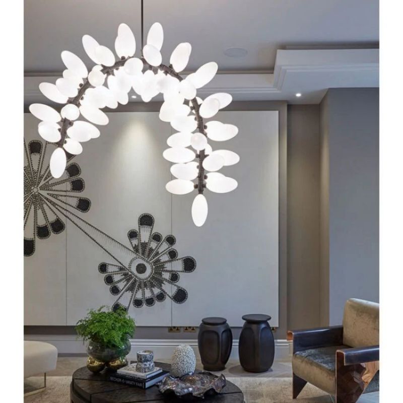 Harris Art Grape Arch Branch Chandelier