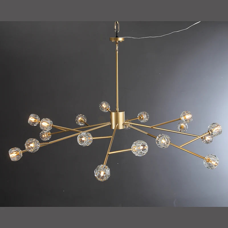 Belle Round Chandelier Clear and Smoke 24'' 36'' 48'' 60'' 72''