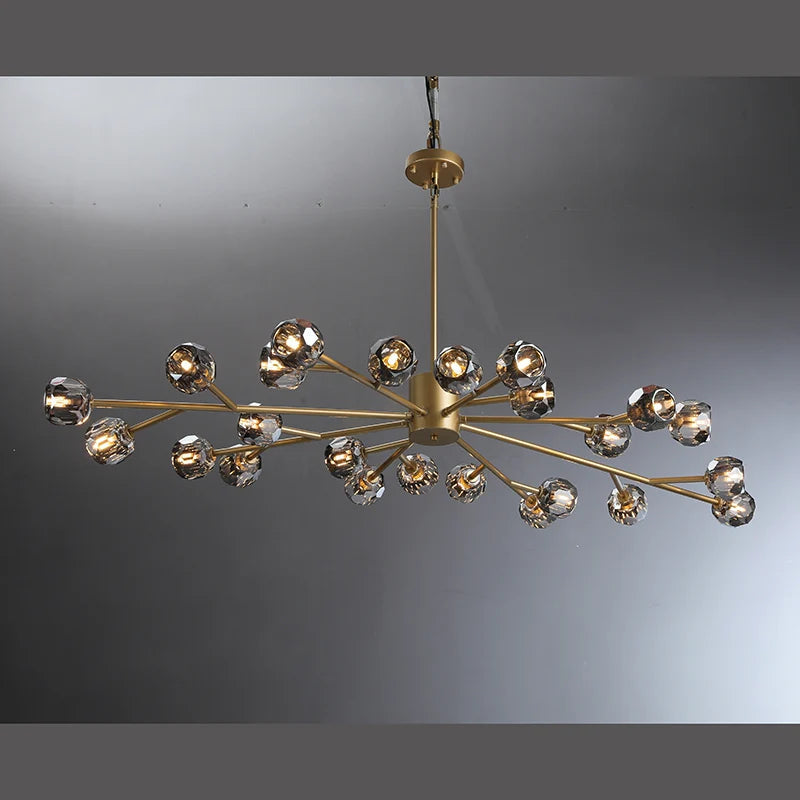Belle Round Chandelier Clear and Smoke 24'' 36'' 48'' 60'' 72''
