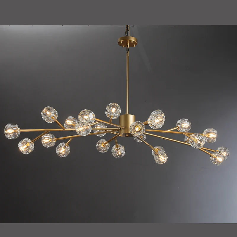 Belle Round Chandelier Clear and Smoke 24'' 36'' 48'' 60'' 72''