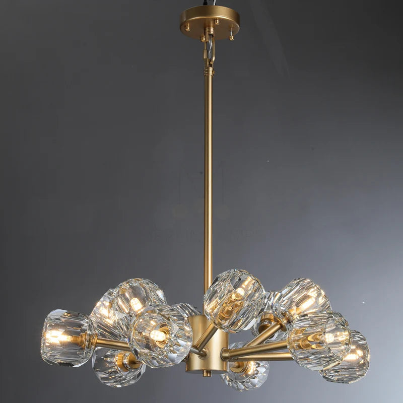 Belle Round Chandelier Clear and Smoke 24'' 36'' 48'' 60'' 72''