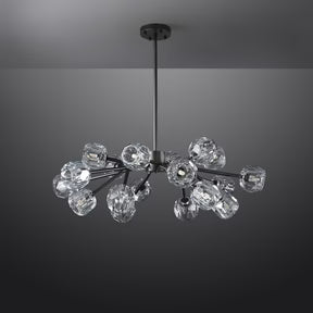Belle Round Chandelier Clear and Smoke 24'' 36'' 48'' 60'' 72''