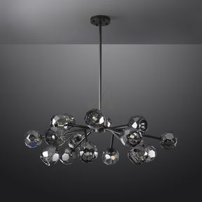 Belle Round Chandelier Clear and Smoke 24'' 36'' 48'' 60'' 72''