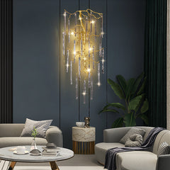 Ice Strip Crystal Branch Wall Sconce