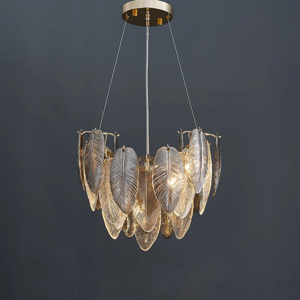 Llona Contemporary 8-Light Plume Chandelier