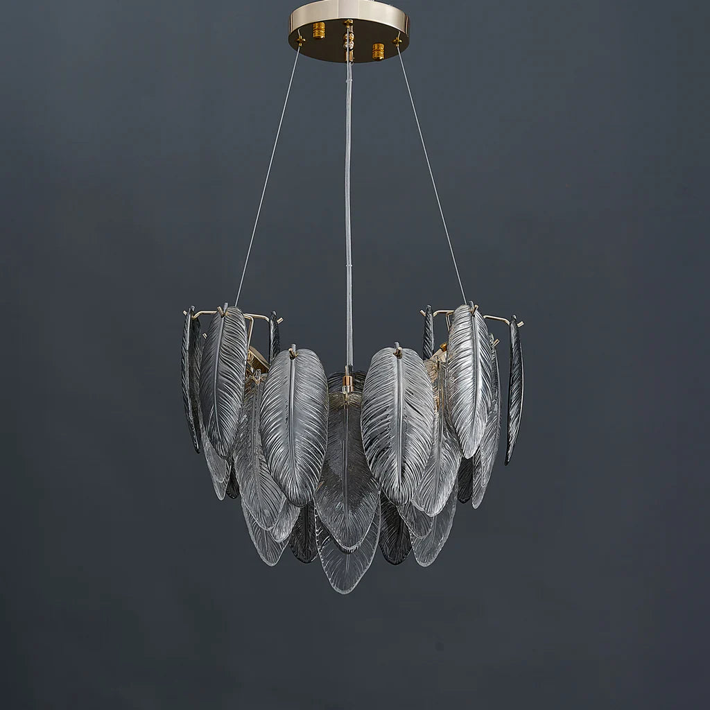 Llona Contemporary 8-Light Plume Chandelier