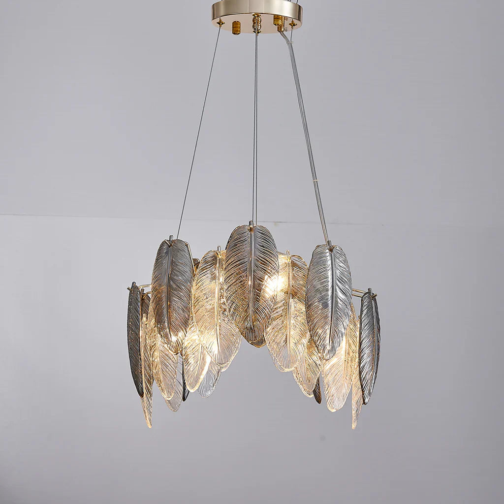 Llona Contemporary 8-Light Plume Chandelier