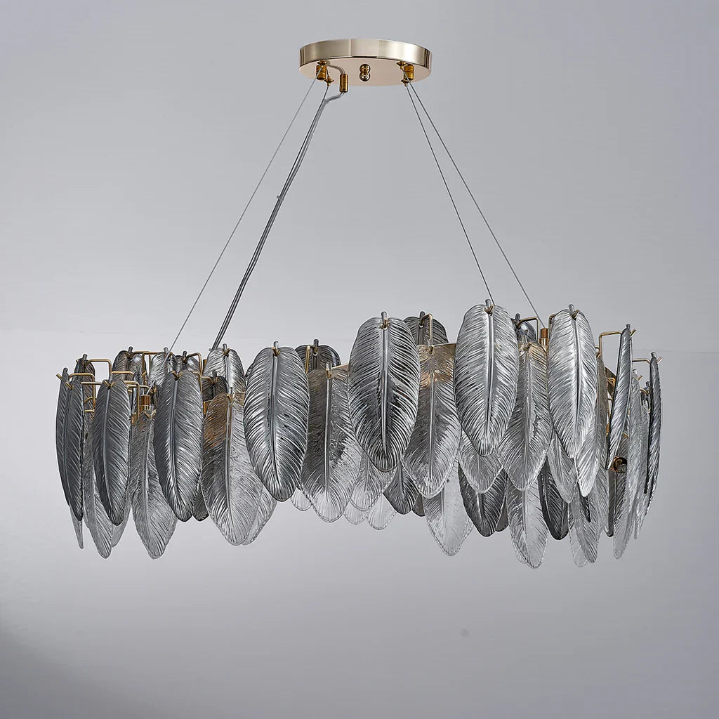 Llona Contemporary 8-Light Plume Chandelier