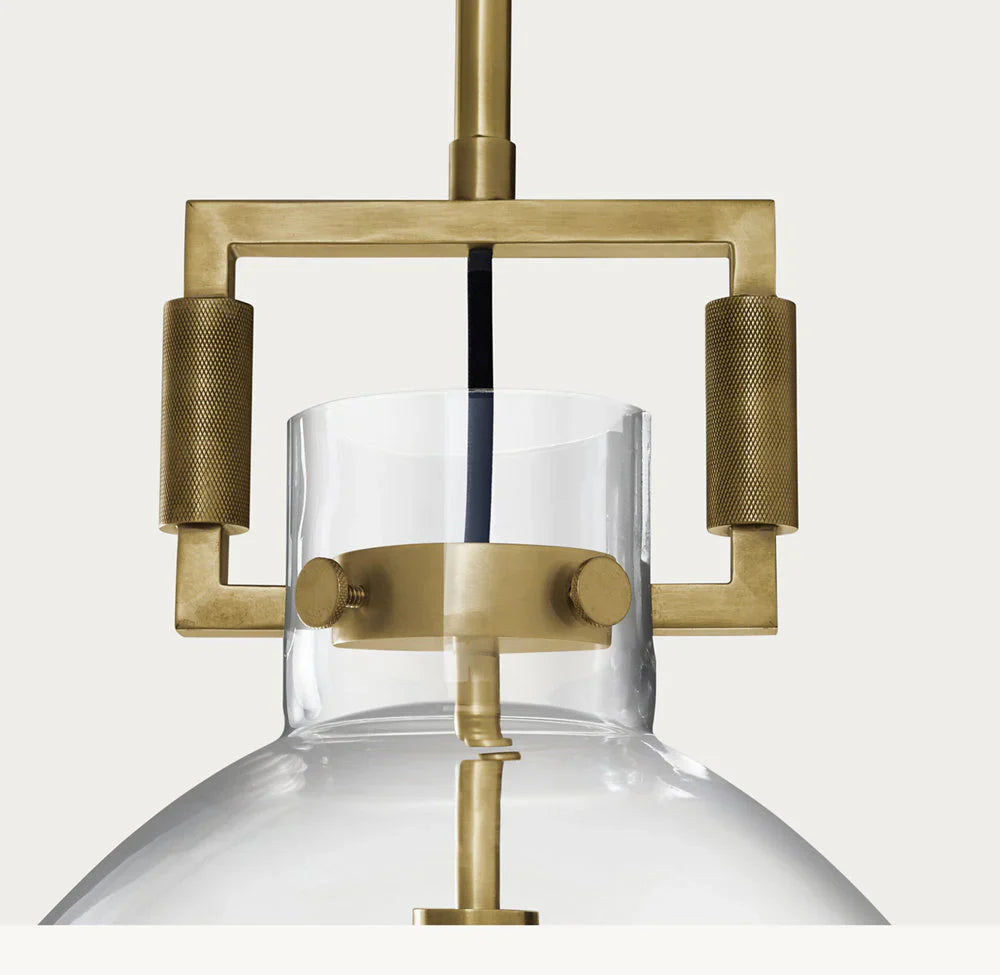 MACHINIST GLASS CLOCHE PENDANT