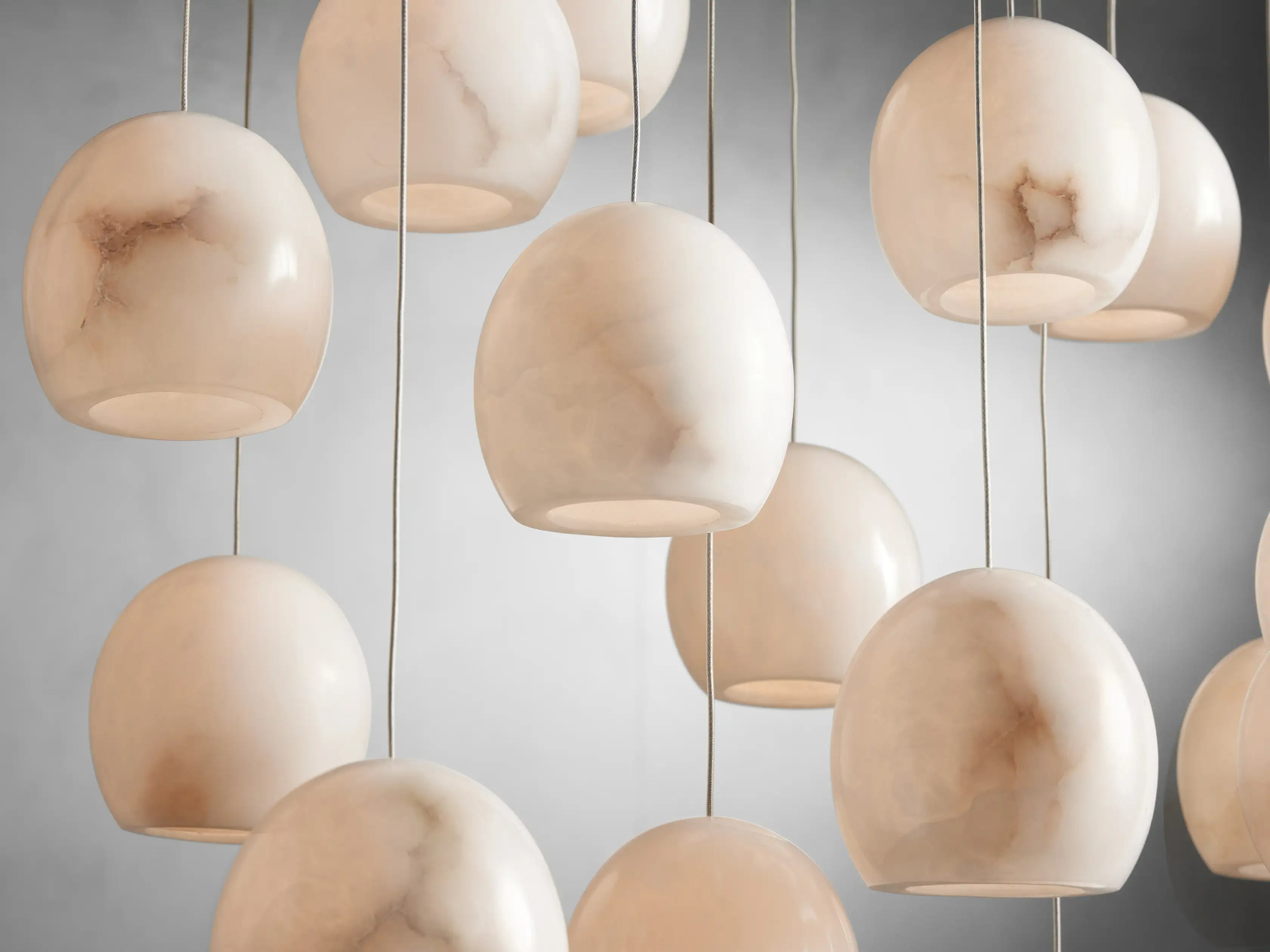 Alabaster Maeva Rectangular Chandelier 7 Lights / 15 Lights / 30 Lights