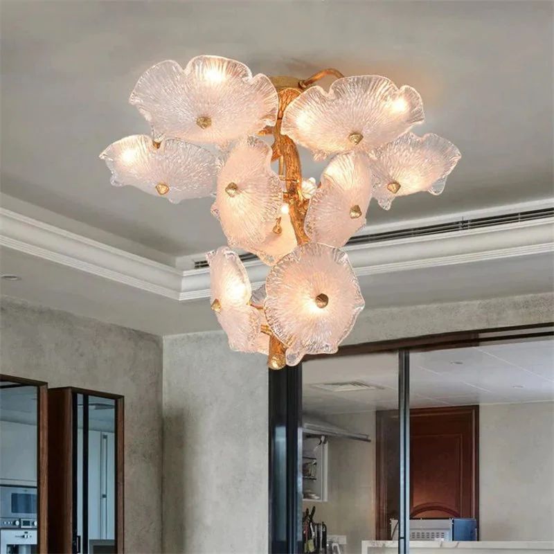 Magnolia Modern Luxury Branch Chandelier For Staircase#size_27.6"D X 27.6" H