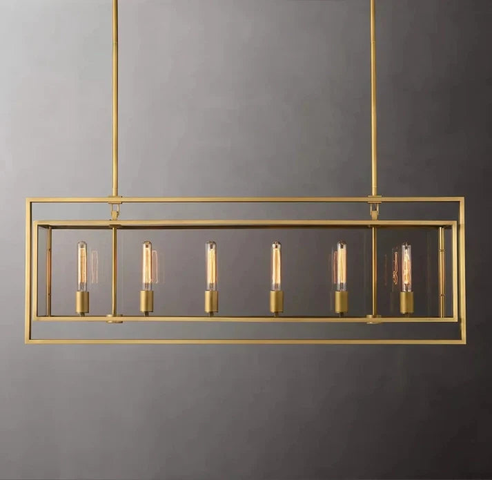Michaul Beck Rectangular Chandelier 54"