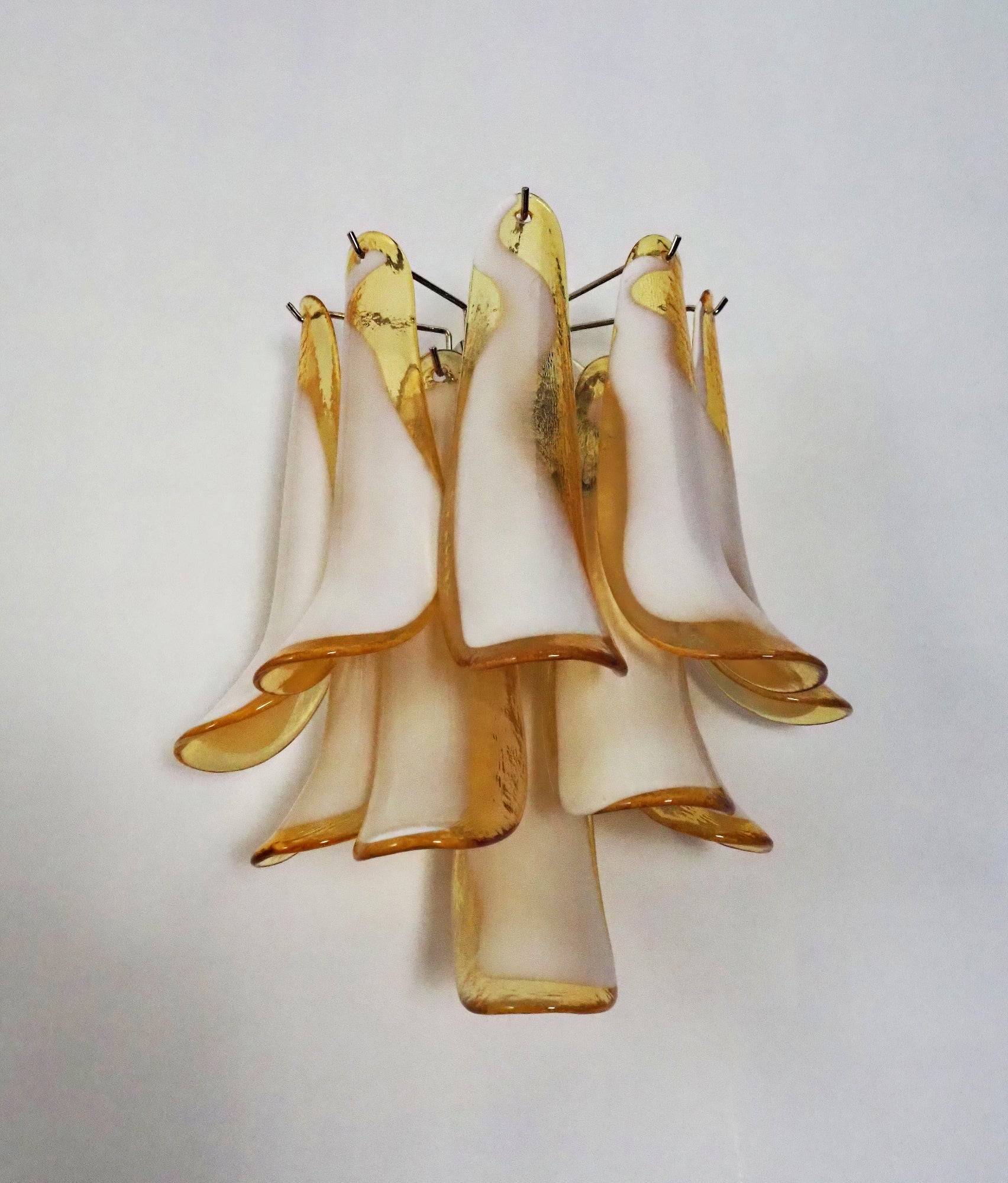 Vintage Murano Caramel Wall Lights 13.8"