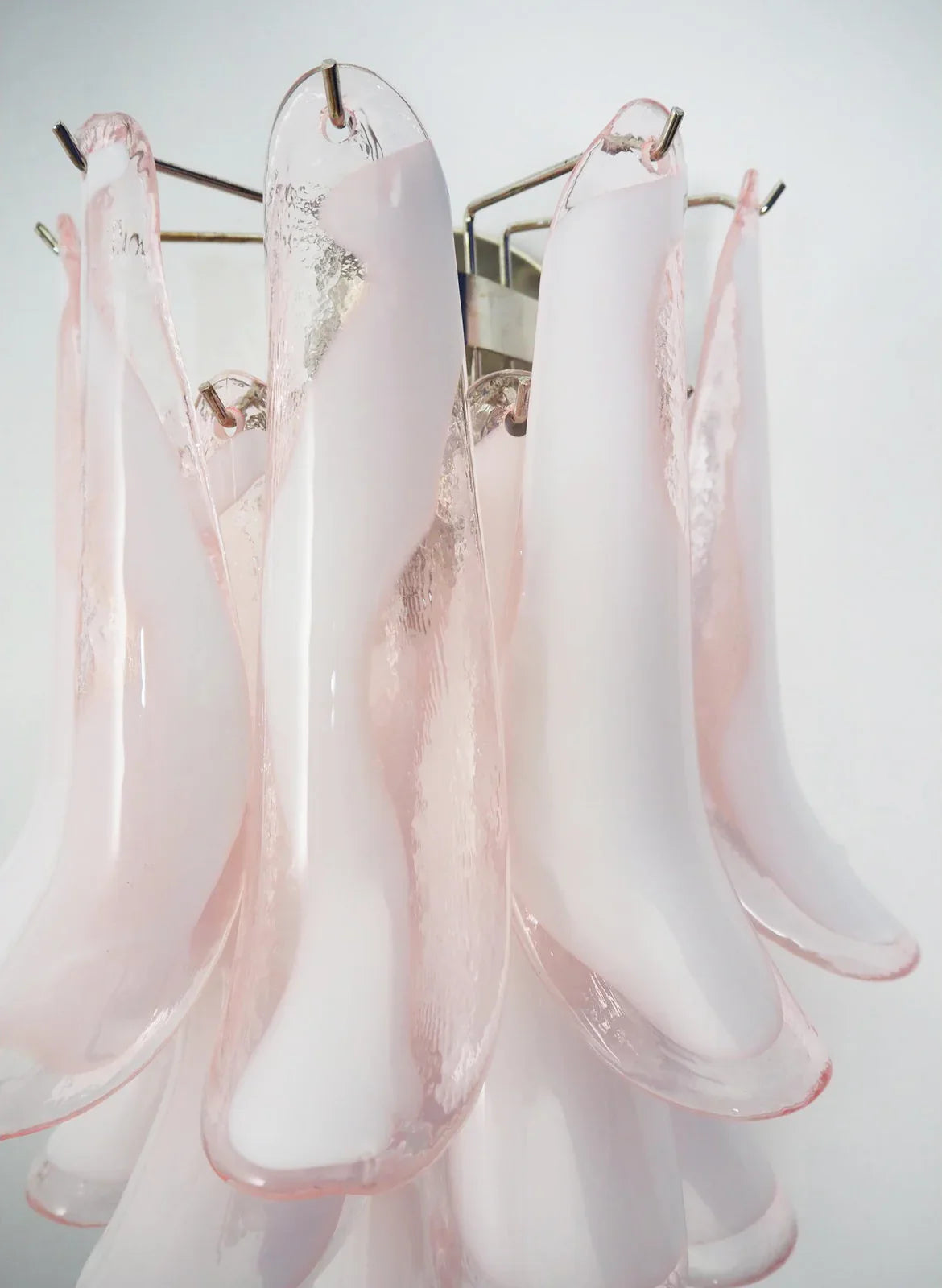 Vintage Murano Pink Wall Lights 13.8"