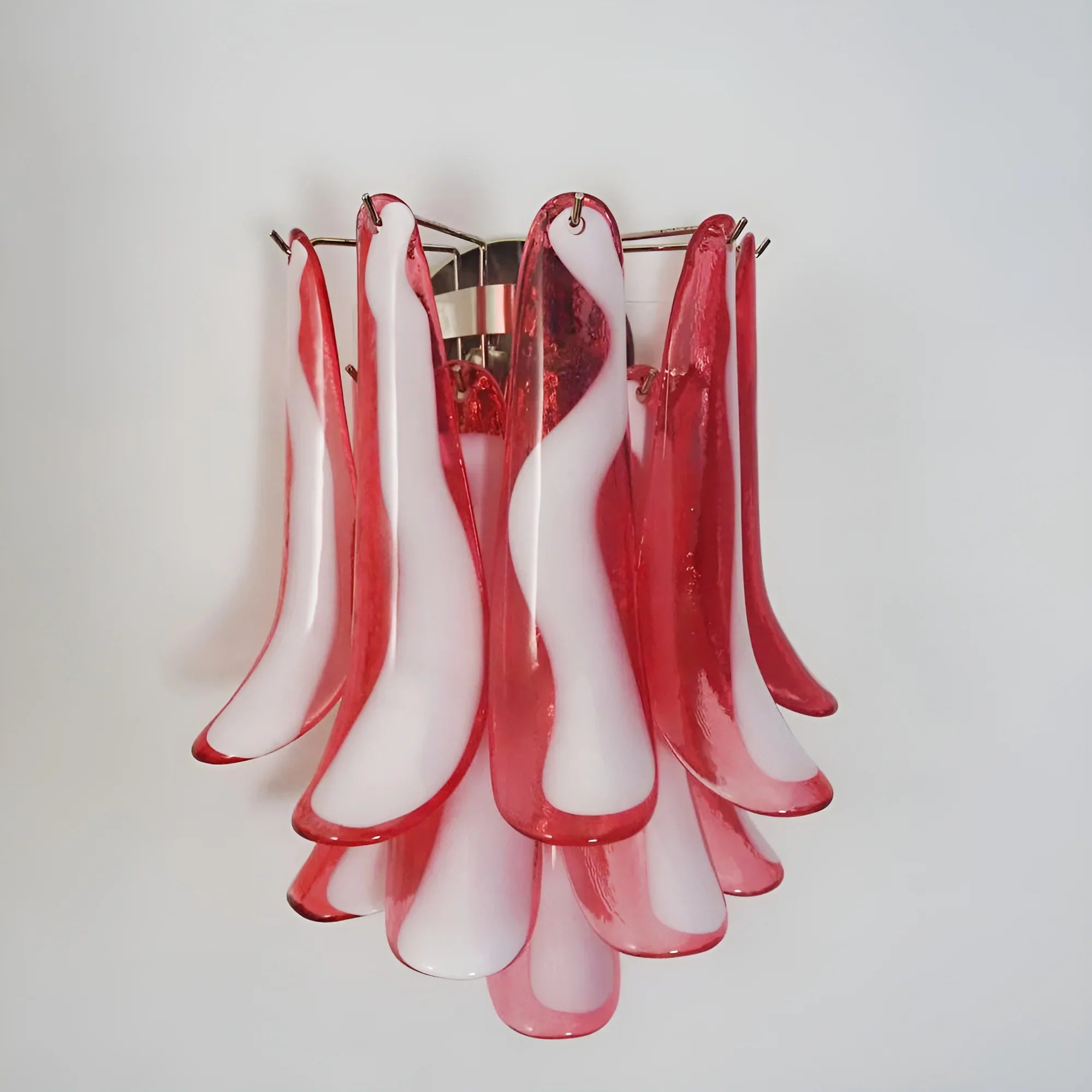 Vintage Murano Red Wall Lights 16.5"H