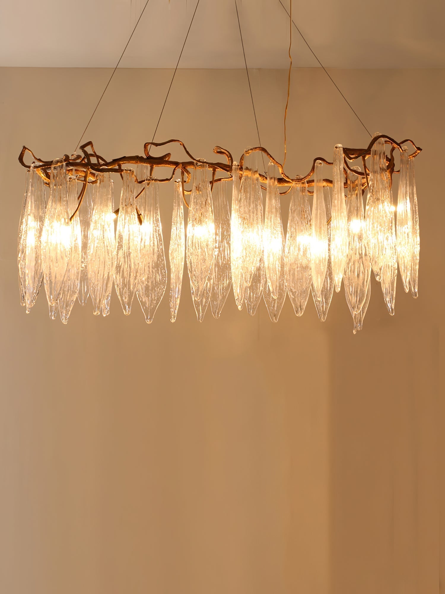 Kyle Niagara Brass Crystal Chandelier 59"L
