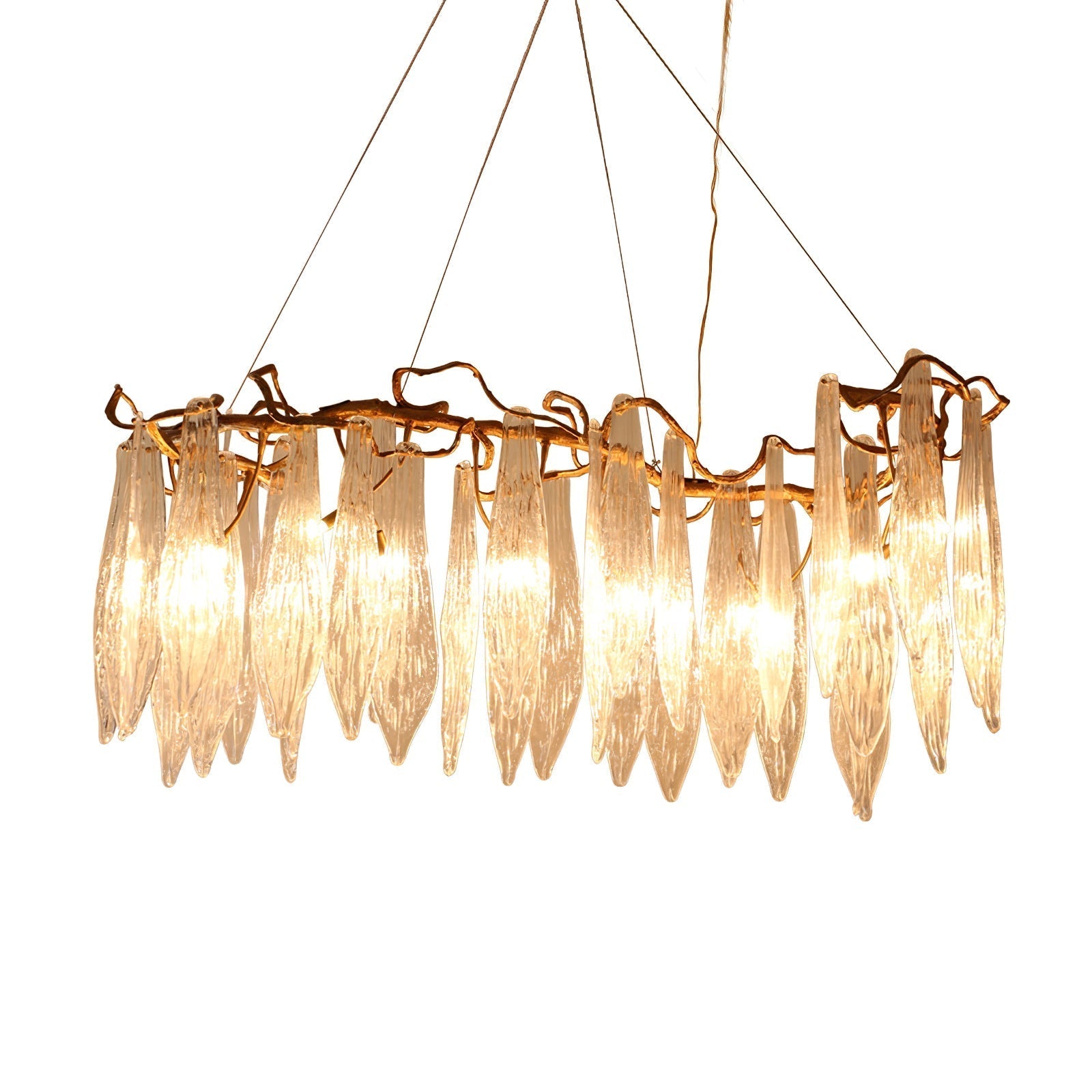 Kyle Niagara Brass Crystal Chandelier 59"L