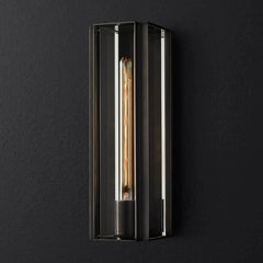 Robeson Vintage Rectangular Wall Sconce 16"H