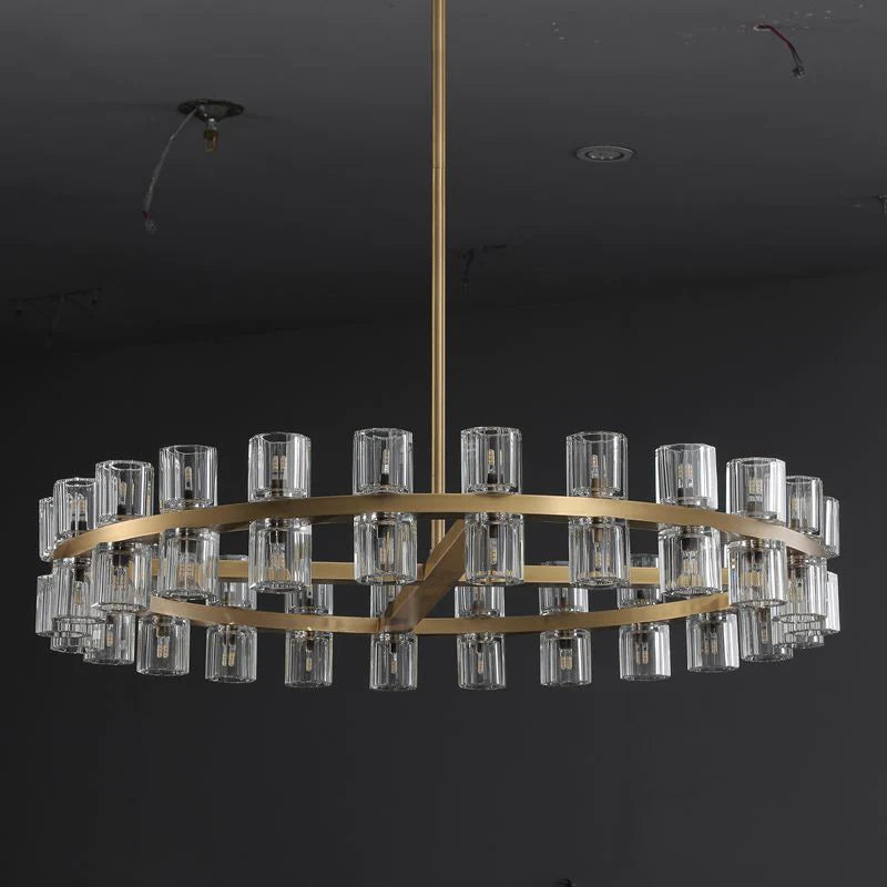 Arcachon 2 Tierd Round Chandelier 60"
