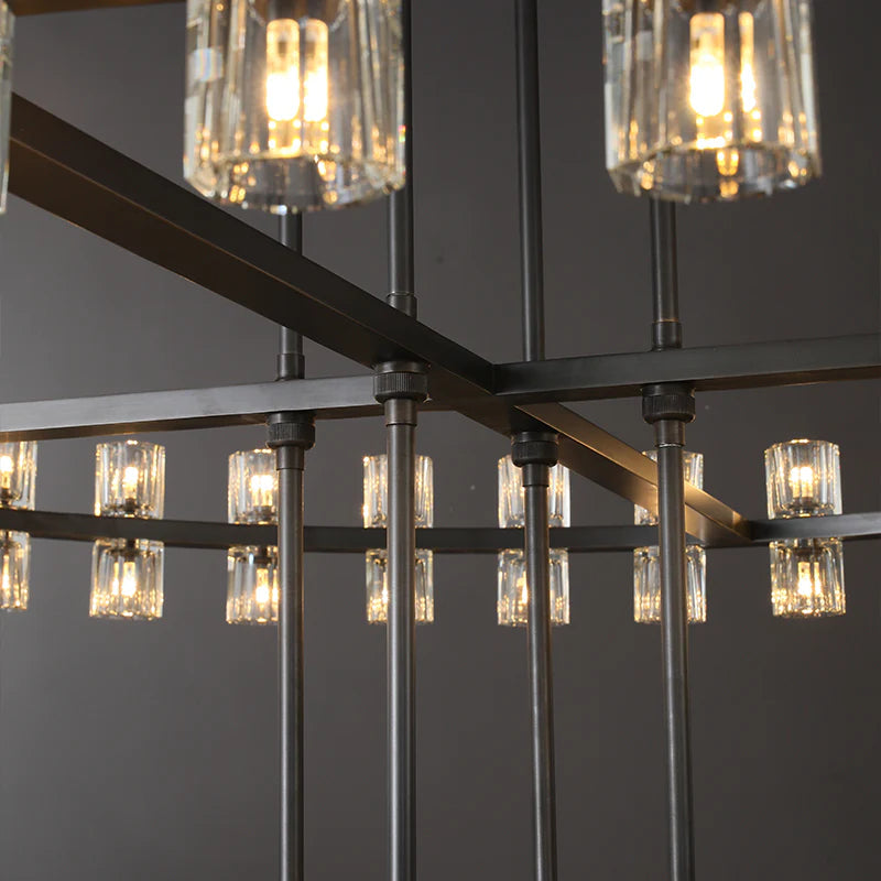 Arcachon 2 Tierd Round Chandelier 60"