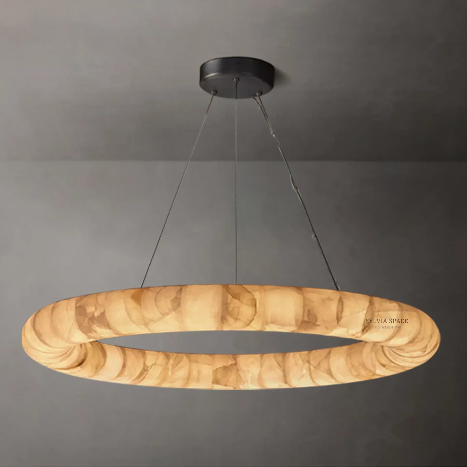 Rivager Lisse Round Chandelier 31" 41" 61"