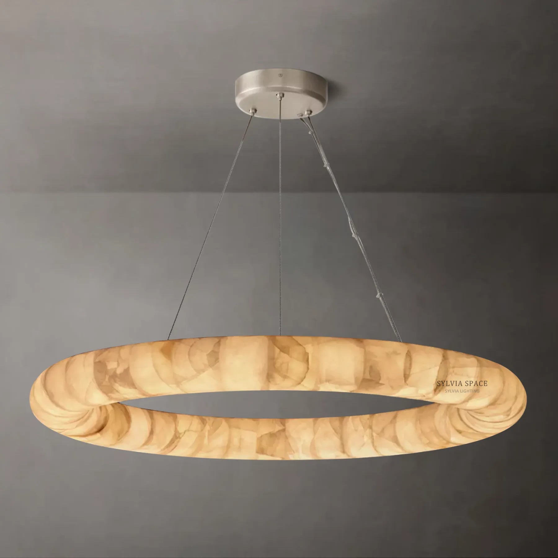 Rivager Lisse Round Chandelier 31" 41" 61"