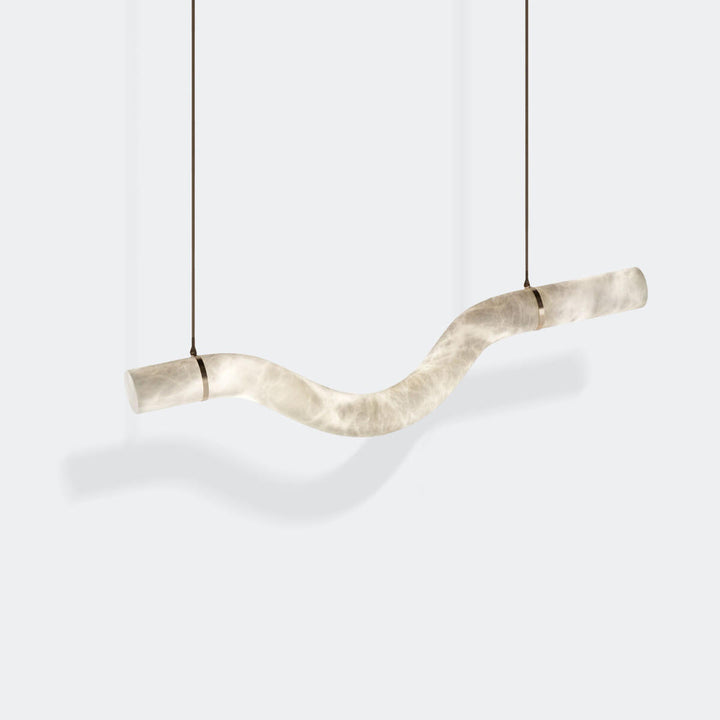 Simplicity Alabaster Linear Chandelier 51'' 55'' 60'' 61'' 65''W