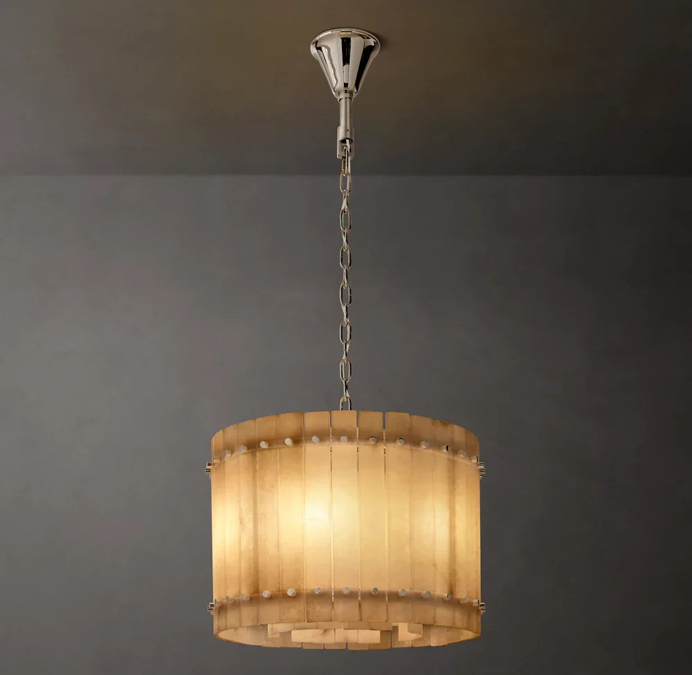 San Marco Alabaster Round Chandelier 22"