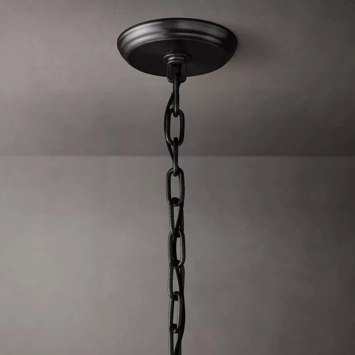 San Marco Handmade Glass 2-Tier Round Chandelier 60"