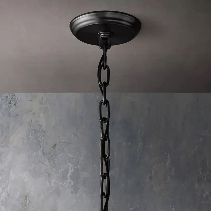 San Marco Handmade Glass 2-Tier Round Chandelier 60"