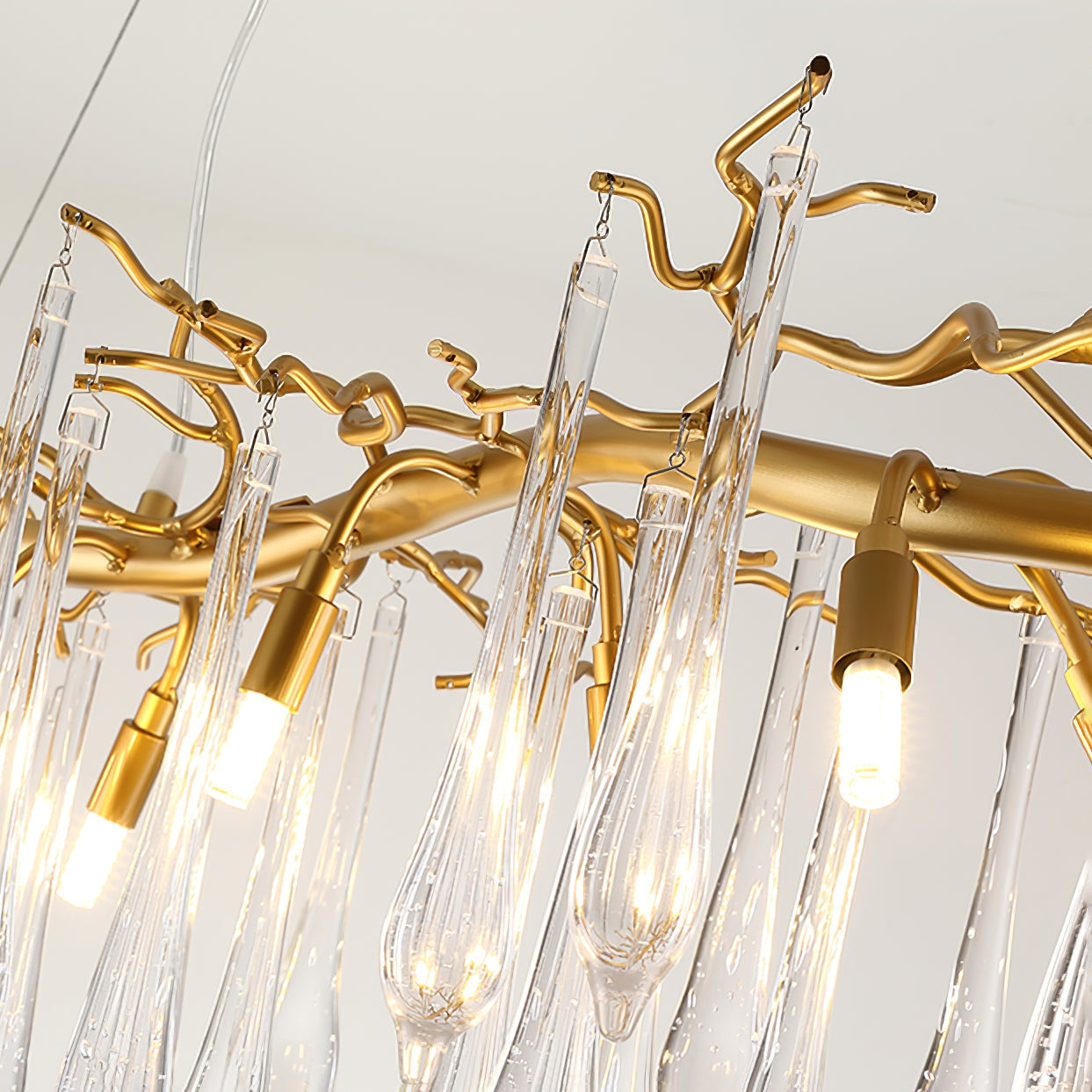 Aqua Makrama Chandeliers 33.5" 41" 49" 59" 71"L