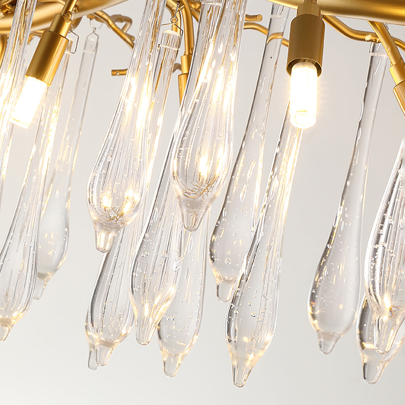 Aqua Makrama Chandeliers 33.5" 41" 49" 59" 71"L
