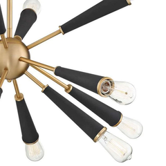 Sputnik Pendant Chandelier 34" W