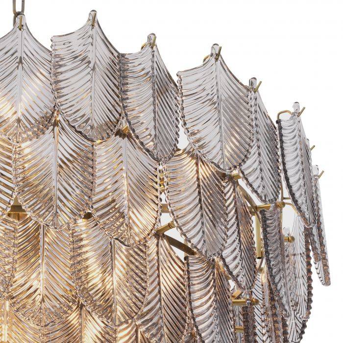 Verbier Modern Glass Chandelier [S/L] - [Brass]