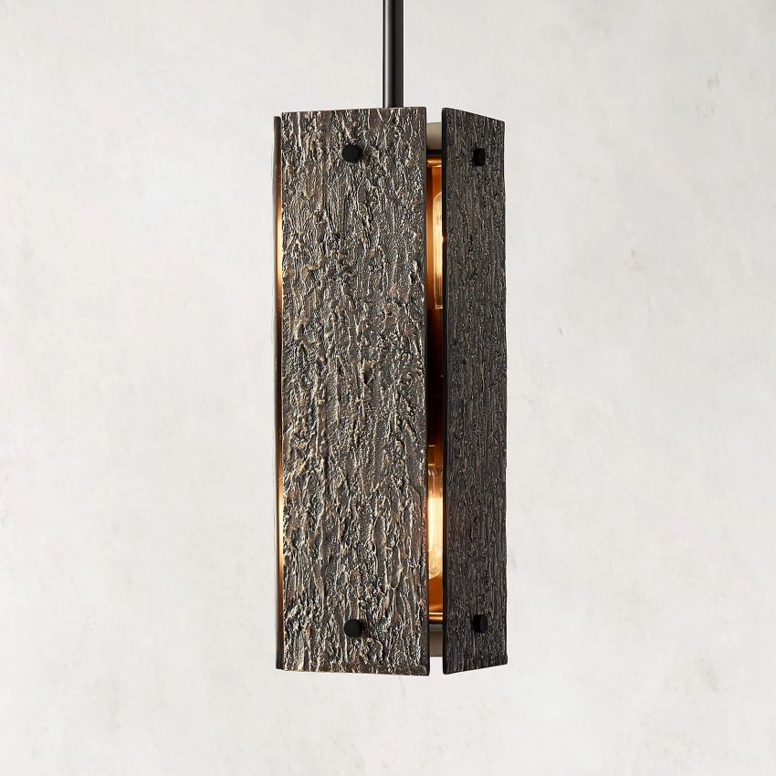 Vouvany Rectangular Pendant 19"