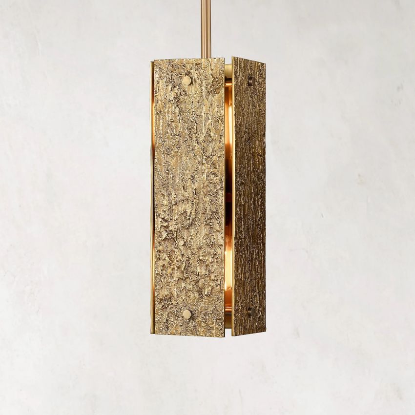Vouvany Rectangular Pendant 19"