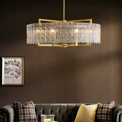 Flake Crystal Round chandelier 24" 32" 40"