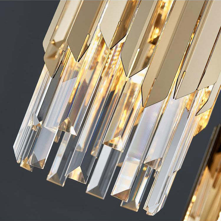 Ayr Crystal Pendant 3 Lights with Canopy