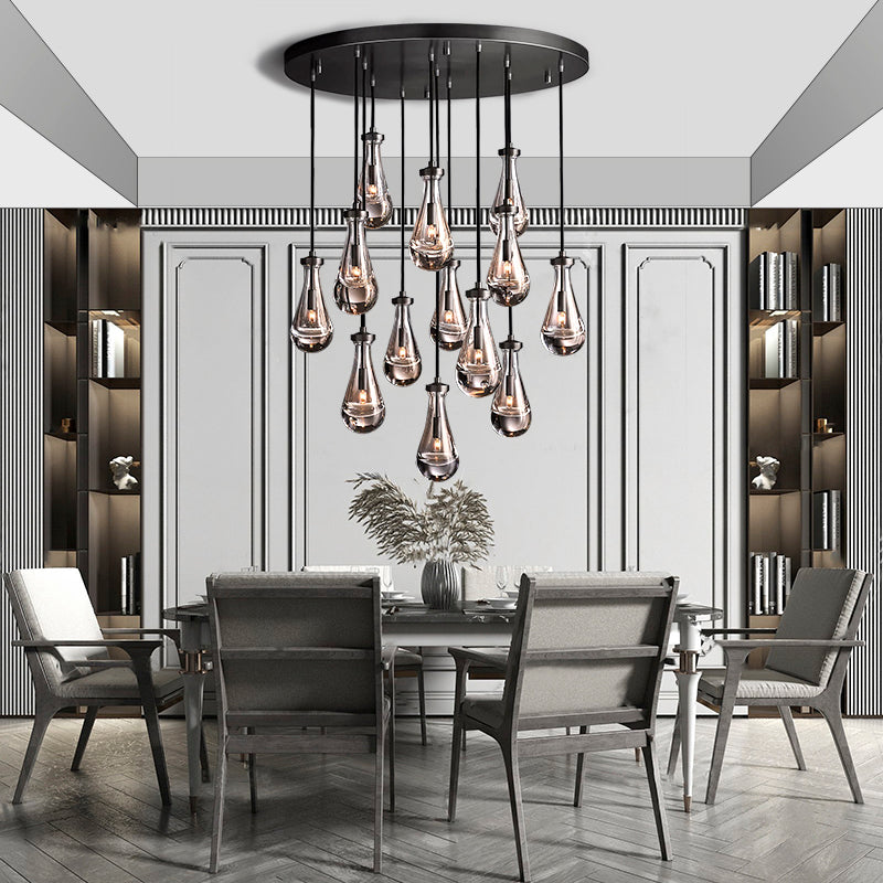 Raindrop Round Chandelier 36''