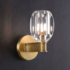 Lydia  Square Crystal Wall Sconce