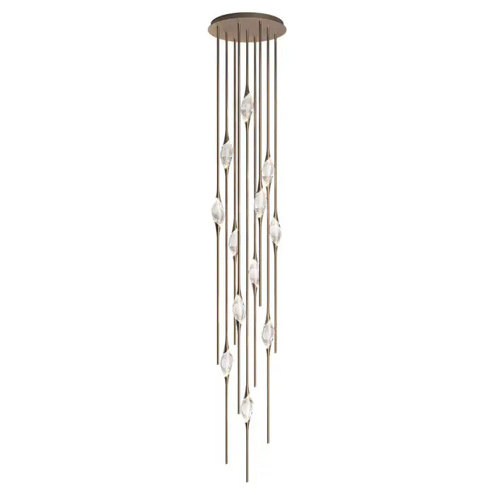 PEZEO CRYSTAL CHANDELIER 21''HPEZZEO CRYSTAL CHANDELIER 21''H