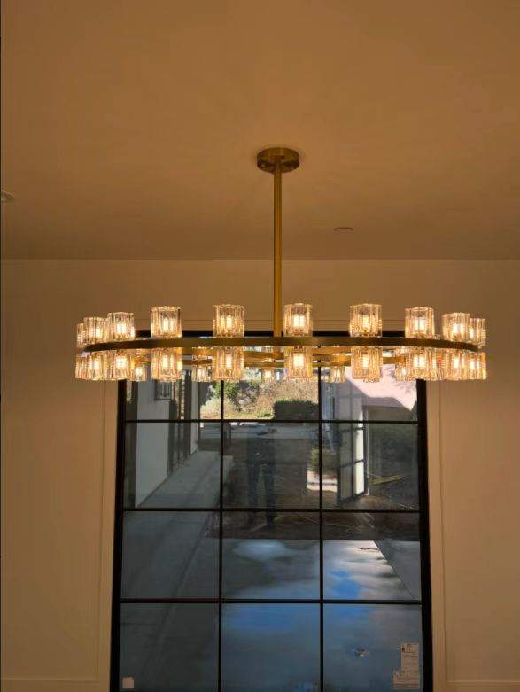 Arcachon 2 Tierd Round Chandelier 60"