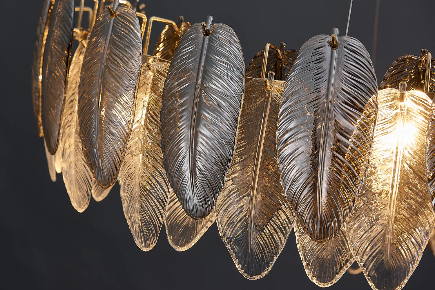 Llona Contemporary Plume Chandelier