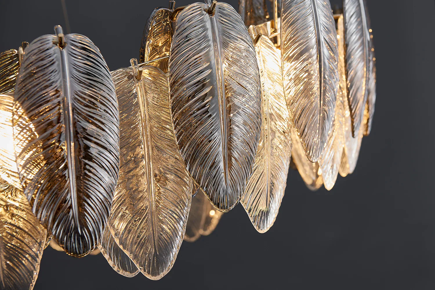Llona Contemporary Plume Chandelier